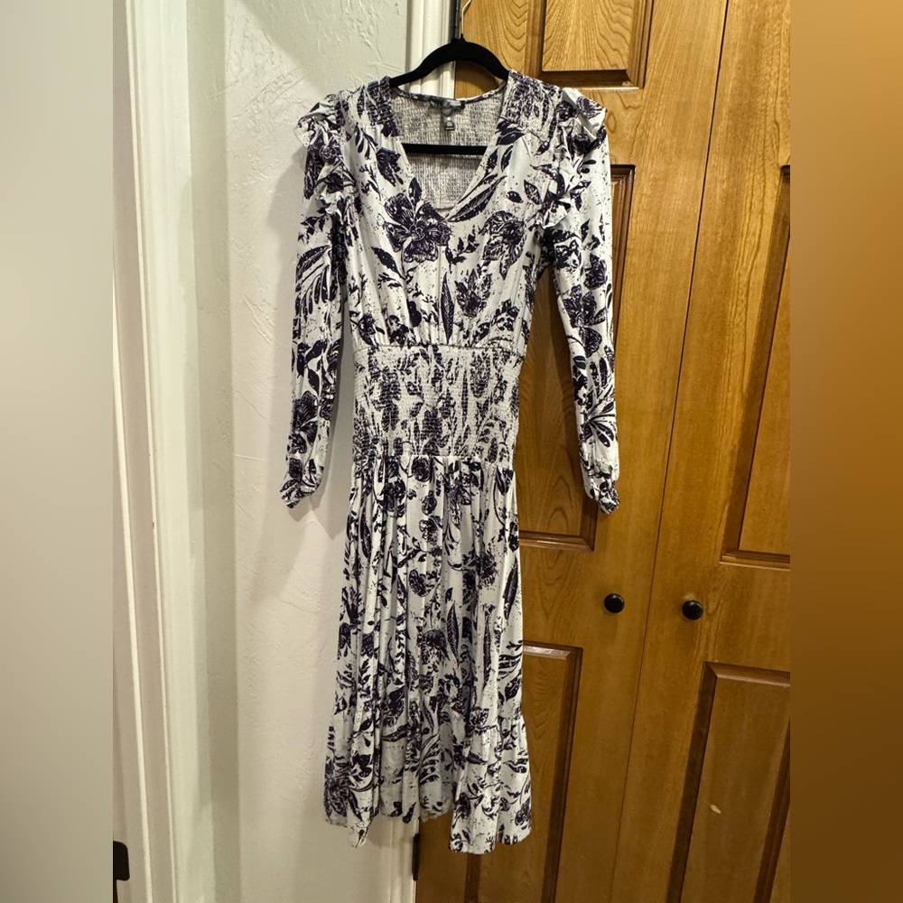 Aqua Long Sleeve Dress
